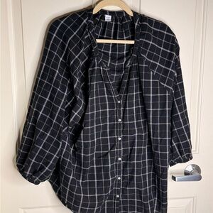 Old Navy Monochrome Checkered Shirt